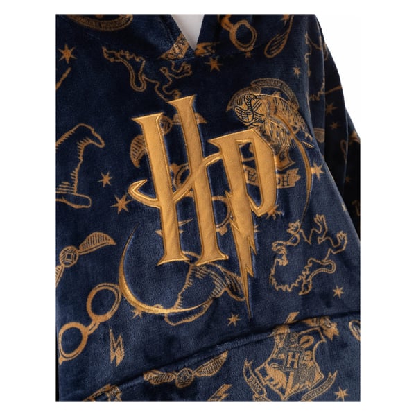 Harry Potter Womens/Ladies Embroidered Logo Blanket Hoodie