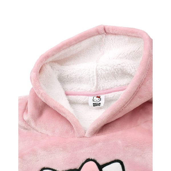 Hello Kitty Womens/Ladies Character Face Blanket Hoodie