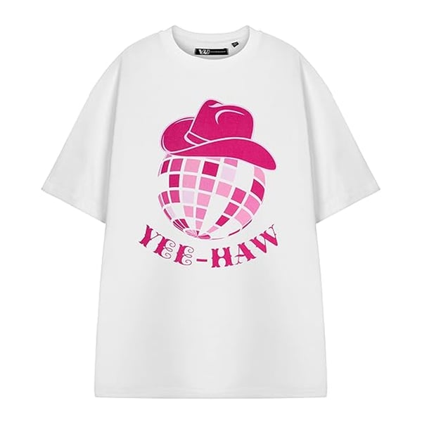 Show Me The Merch Womens/Ladies Yee-Haw Short-Sleeved T-Shirt