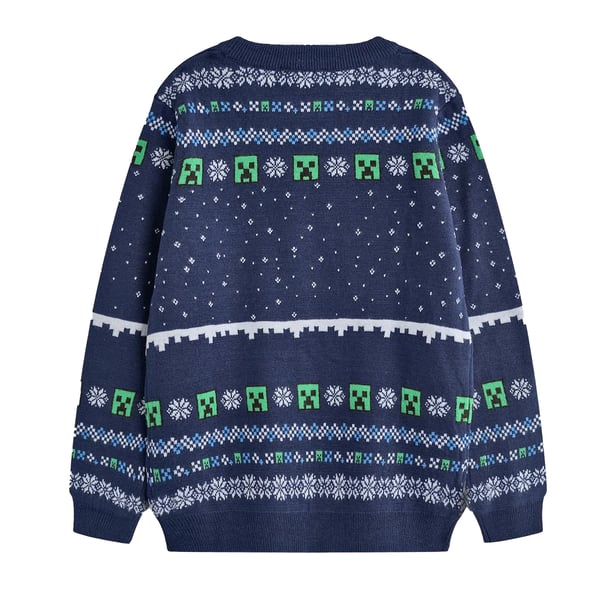 Minecraft Boys Creeper Christmas Jumper