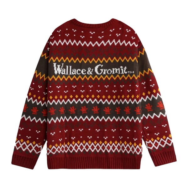 Wallace and Gromit Unisex Adult Feathers McGraw Christmas Jumper