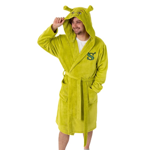 Shrek Unisex aikuisten hupullinen kylpytakki