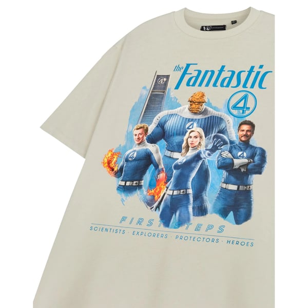 Fantastic Four Unisex aikuisten First Steps lyhythihainen T-paita