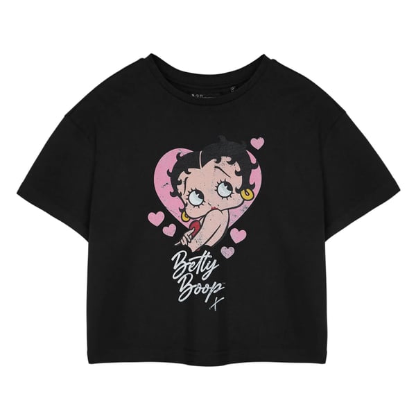 Betty Boop naisten/naisten sydän lyhyt T-paita