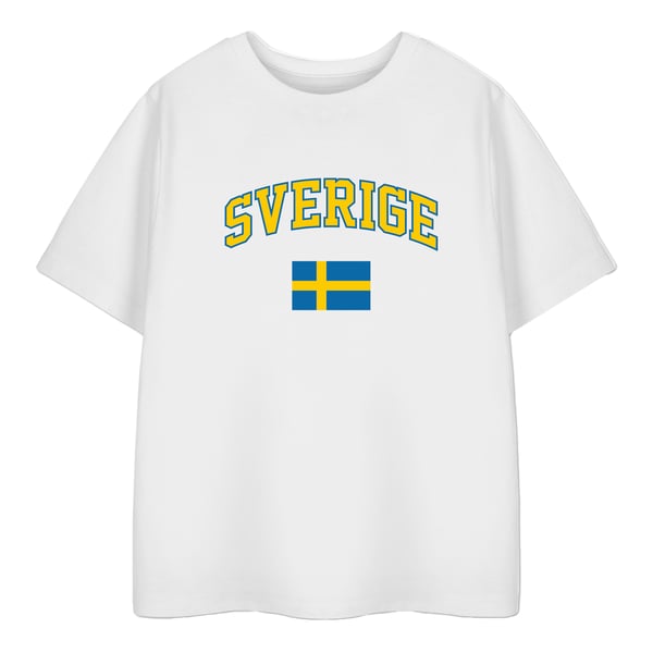 Show Me The Merch Childrens/Kids Sweden Short-Sleeved T-Shirt