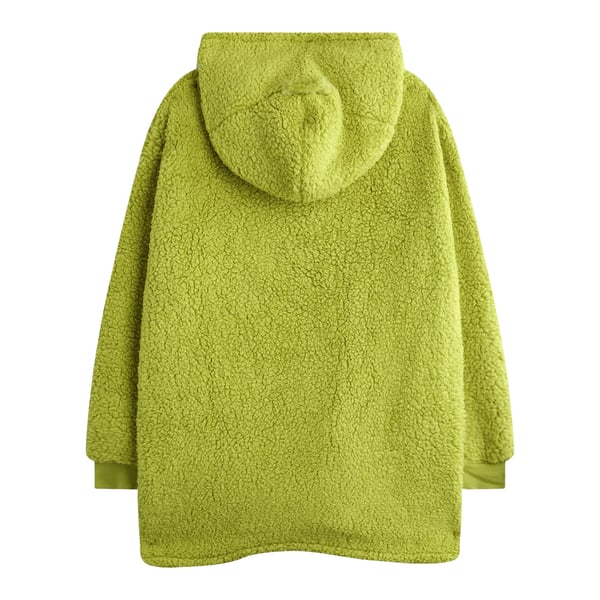 The Grinch Childrens/Kids Face Embroidered Blanket Hoodie