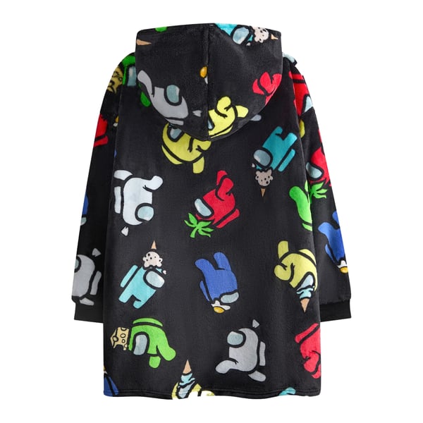 Among Us Boys Character All-Over Print Blanket Hoodie