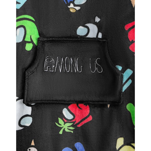 Among Us Boys Character All-Over Print Blanket Hoodie