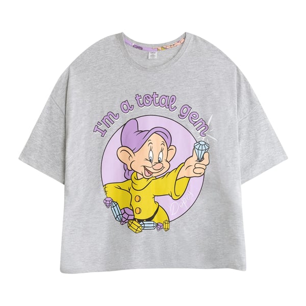 Snow White And The Seven Dwarfs Womens/Ladies Dopey Short-Sleeved Long Pyjama Set