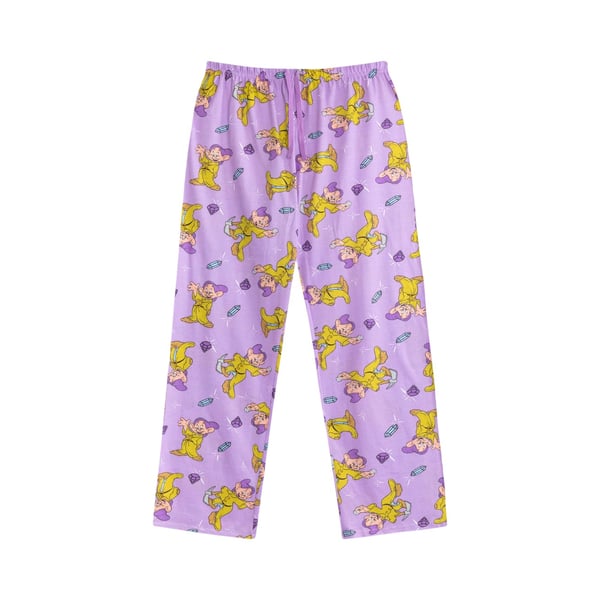 Snow White And The Seven Dwarfs Womens/Ladies Dopey Short-Sleeved Long Pyjama Set