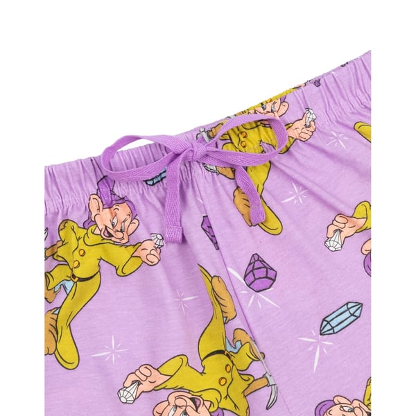 Snow White And The Seven Dwarfs Womens/Ladies Dopey Short-Sleeved Long Pyjama Set