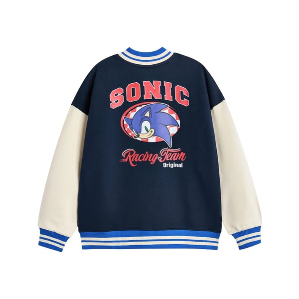 Sonic The Hedgehog Boys Racing Team Varsity Jacket
