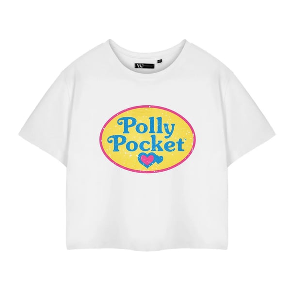Polly Pocket Womens/Ladies Retro Logo Crop T-Shirt