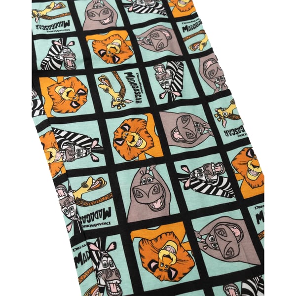 Madagascar Womens/Ladies Characters Short-Sleeved Long Pyjama Set