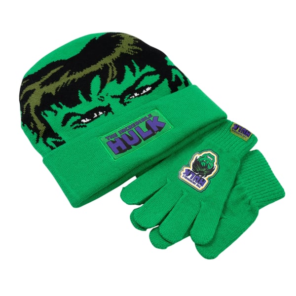 The Incredible Hulk Boys Beanie & Gloves Set