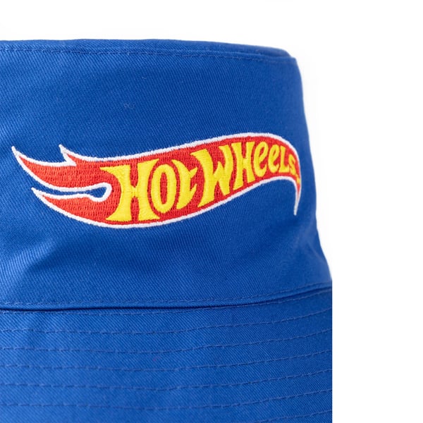 Hot Wheels Boys Checkerboard Logo Reversible Bucket Hat
