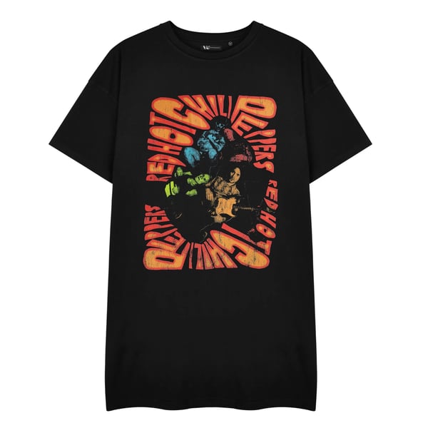 Red Hot Chili Peppers Womens/Ladies Trippy T-Shirt Dress