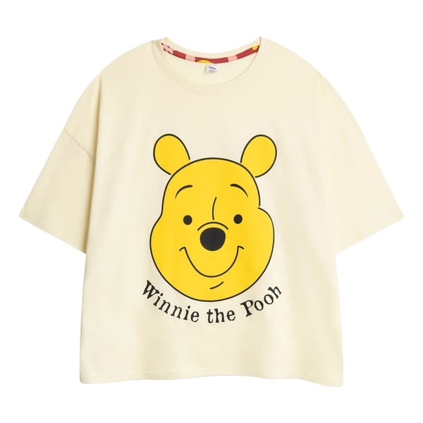 Nalle Puh Naisten Lyhythihainen Pitkä Pyjamasetti