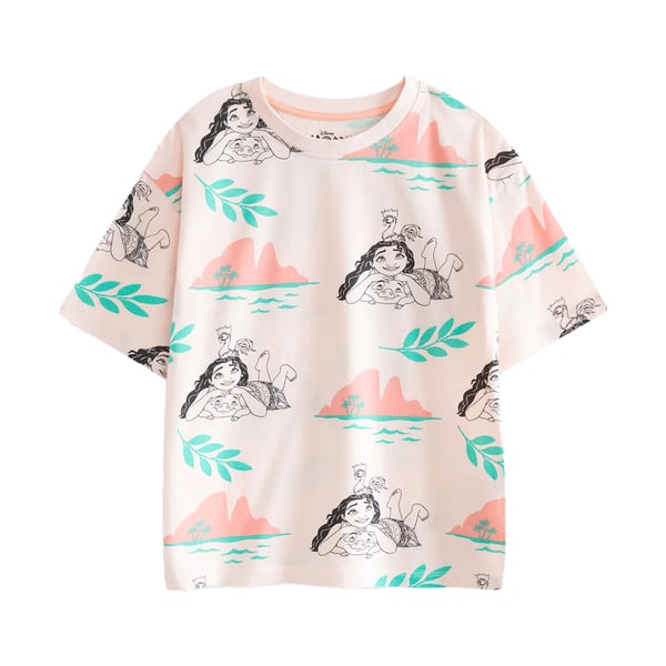 Moana Pyjamas för flickor, korta (2-pack)