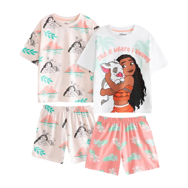 Moana Girls Short Pyjama Set (Pack of 2)