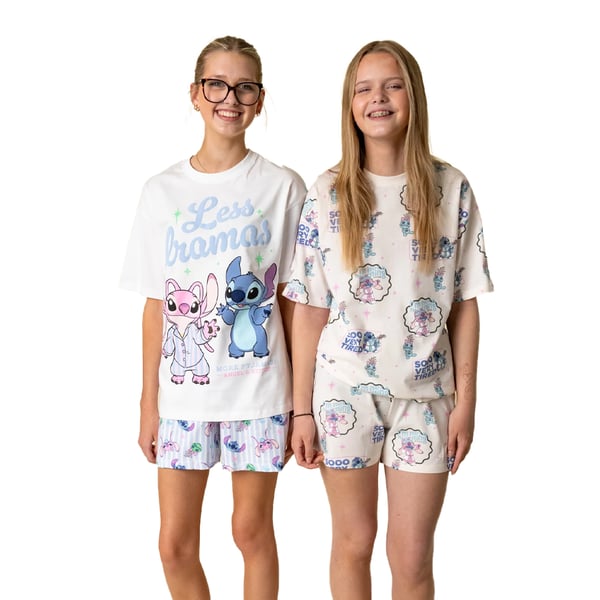 Lilo & Stitch Tyttöjen Less Dramas lyhyt pyjamisetti (2 kpl)
