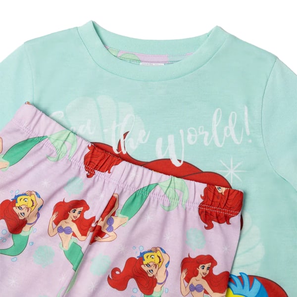 The Little Mermaid Girls Ariel & Flounder Long Pyjama Set