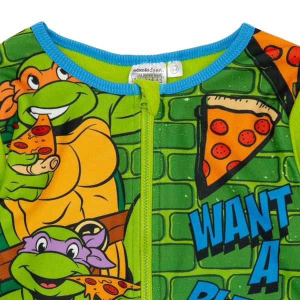 Teenage Mutant Ninja Turtles Childrens/Kids Characters All-In-One Nightwear