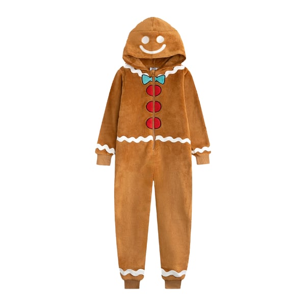 Show Me The Merch Childrens/Kids Gingerbread All-In-One Nightwear