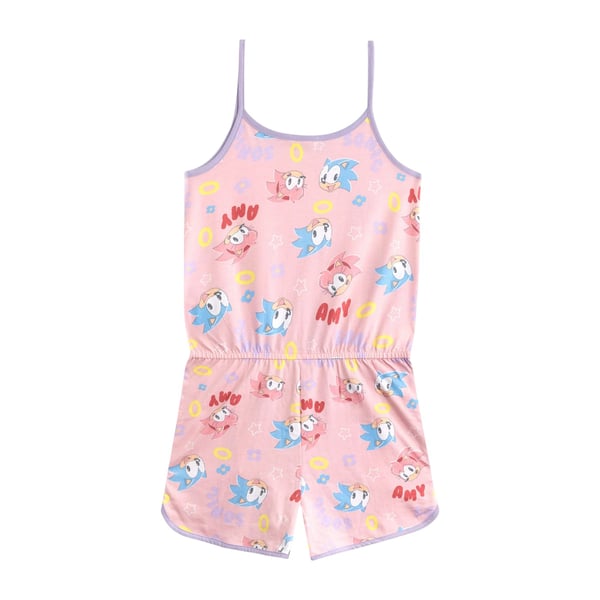 Sonic The Hedgehog Girls Sonic & Amy Sleeveless Playsuit