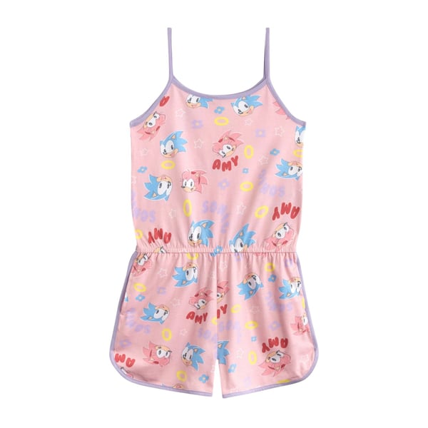 Sonic The Hedgehog Girls Sonic & Amy Sleeveless Playsuit