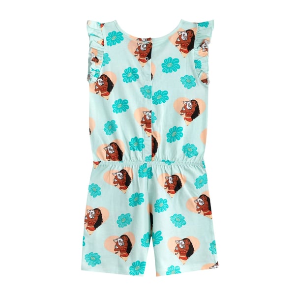 Moana Girls Flowers All-Over Print Sleeveless Playsuit