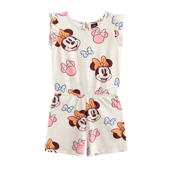 Disney Girls Minnie Mouse All-Over Print Playsuit