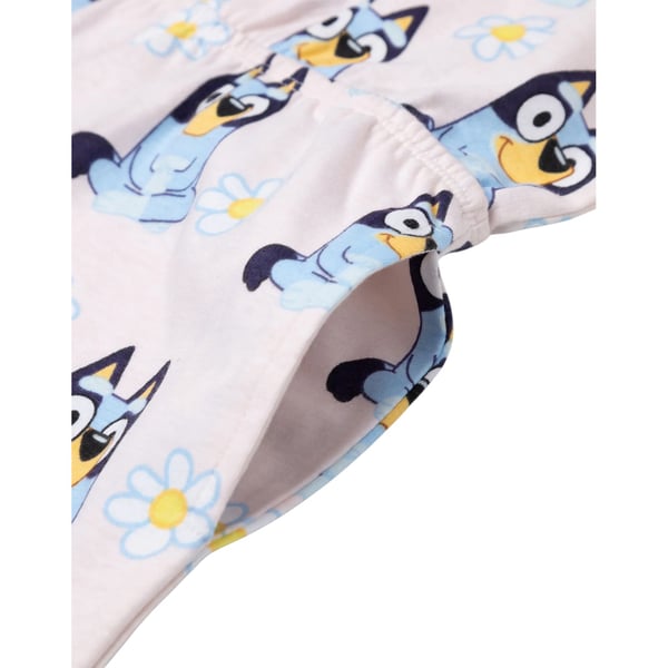 Bluey Girls Flowers All-Over Print Sleeveless Playsuit