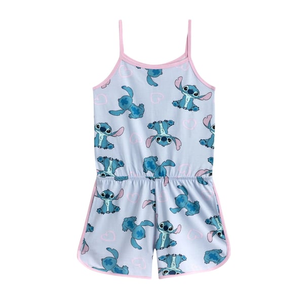Lilo & Stitch Girls Stitch All-Over Print Sleeveless Playsuit