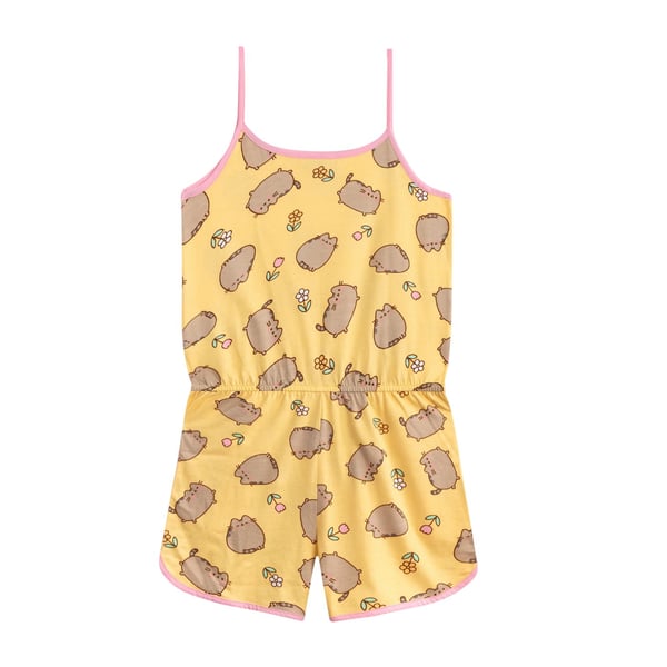 Pusheen Girls Spring Floral Sleeveless Playsuit