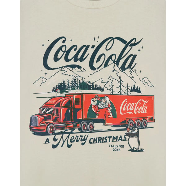 Coca-Cola Womens/Ladies A Merry Christmas Short-Sleeved T-Shirt