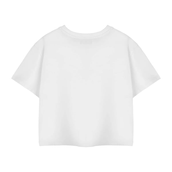 Polly Pocket Womens/Ladies Retro Logo Cropped Short-Sleeved T-Shirt