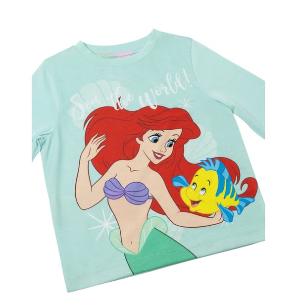 The Little Mermaid Girls Ariel & Flounder Long Pyjama Set