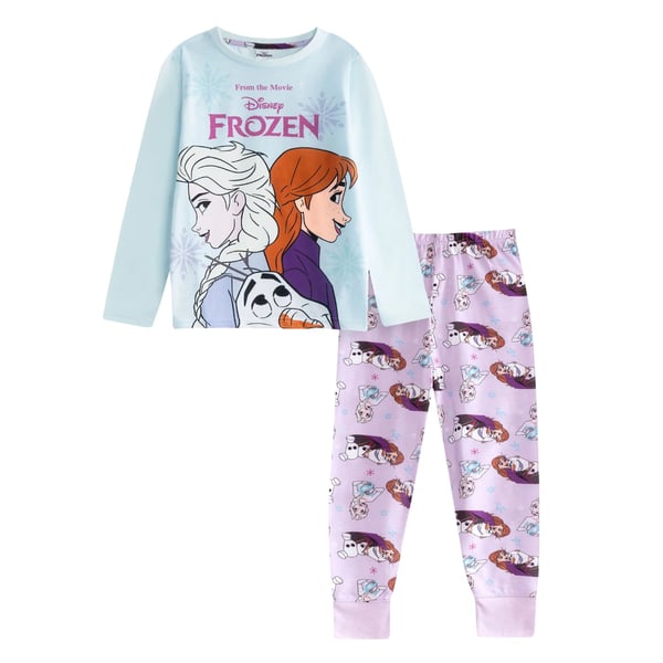 Frozen tyttöjen Elsa Anna Olaf pitkä pyjamasetti