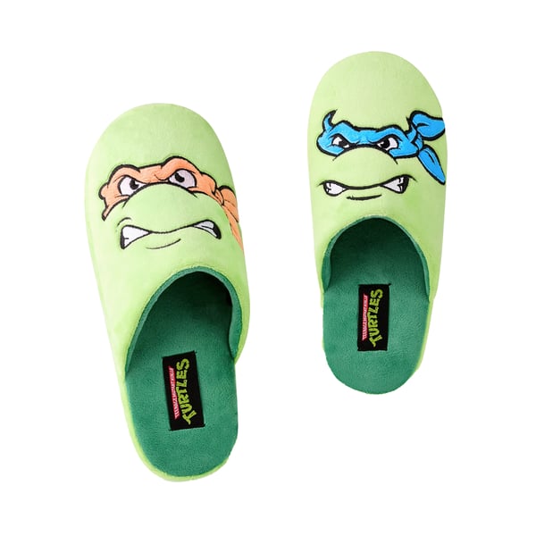 Teenage Mutant Ninja Turtles Mens Character Faces Mule Slippers