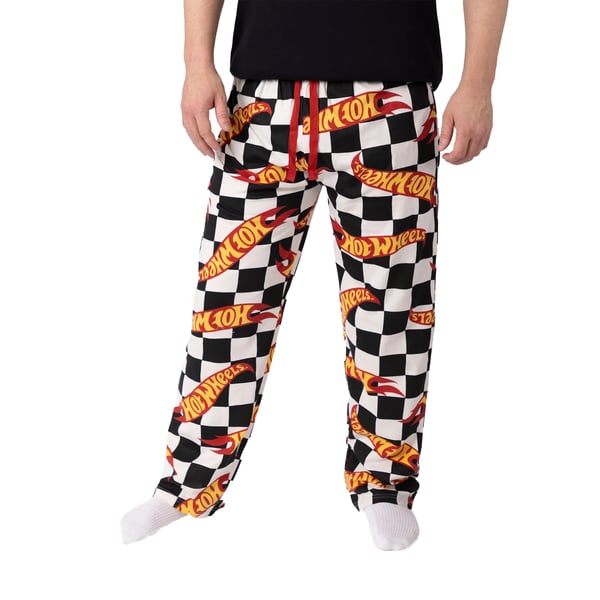 Hot Wheels Mens Checkerboard Logo Lounge Pants