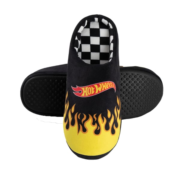 Hot Wheels Mens Logo Mule Slippers