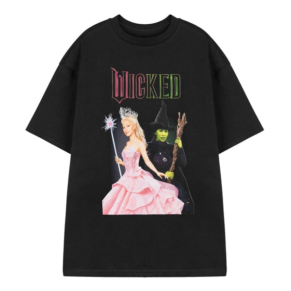 Wicked Dam/Dam Elphaba och Glinda Kortärmad T-shirt