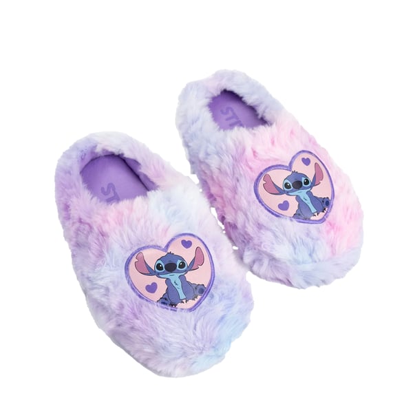 Lilo & Stitch Girls Stitch Heart Mule Slippers
