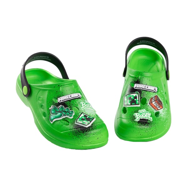 Minecraft Boys Boom Creeper TNT Clogs