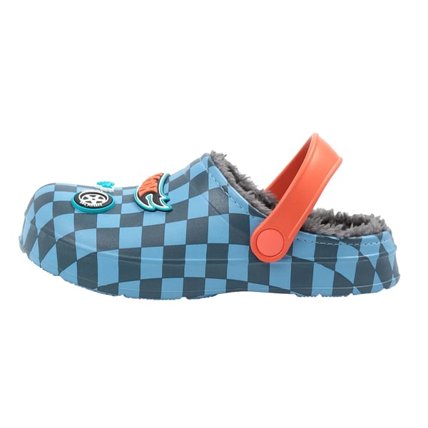 Hot Wheels Boys Checkerboard Clogs