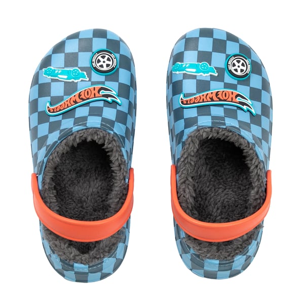 Hot Wheels Boys Checkerboard Clogs