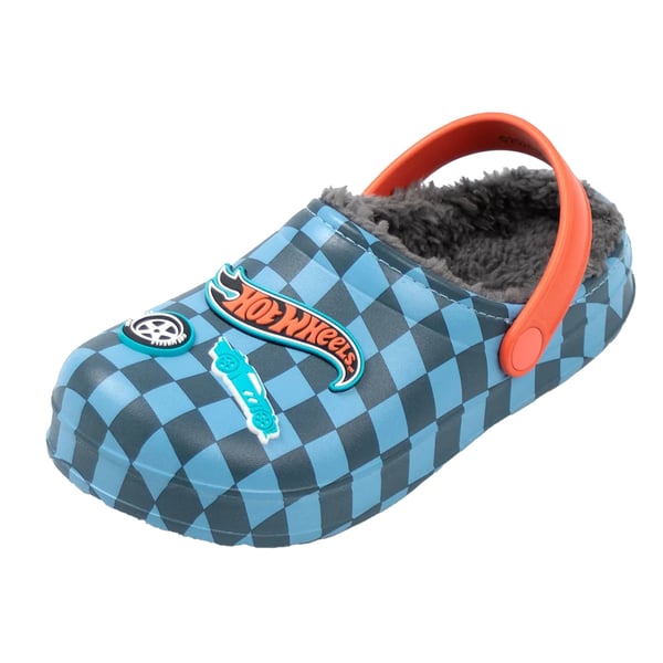 Hot Wheels Boys Checkerboard Clogs