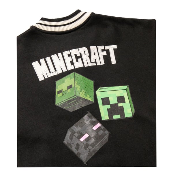 Minecraft Boys Creeper Varsity Jacket