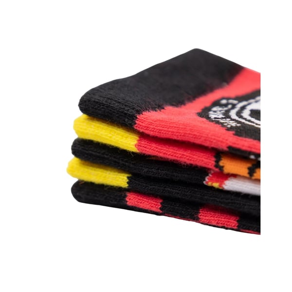 Hot Wheels Boys Checkerboard Flame Calf-Length Socks (Pack of 5)
